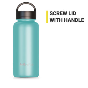 32 oz bpa free vacuum stainless steel water bottle w handle